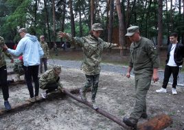 The final stage of the military-sports game "Falcon"