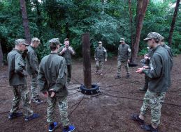 The final stage of the military-sports game "Falcon"