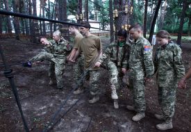 The final stage of the military-sports game "Falcon"