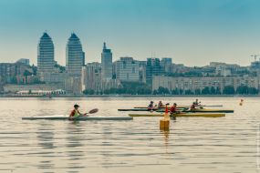 View of the city of Dnipro