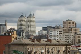 View of the city of Dnipro