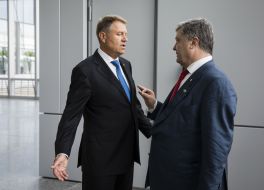 Klaus Iohannis and Petro Poroshenko