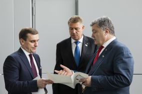 Klaus Iohannis and Petro Poroshenko