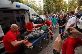Hospitalization of the participant of the protest action