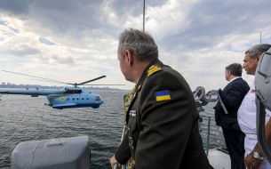 Stepan Poltorak, Viktor Muzhenko, Petr Poroshenko and Igor Voronchenko