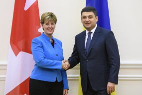 Volodymyr Groysman, Marie-Claude Bibo 