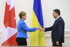 Volodymyr Groysman, Marie-Claude Bibo 