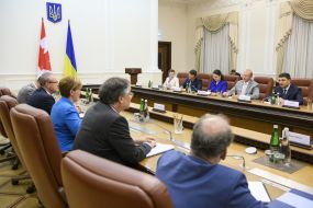 Meeting of Volodymyr Groisman and Marie-Claude Bibo