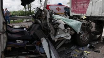 Consequences of a large-scale accident at the Kiev-Chop highway