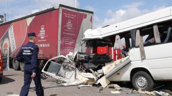 Последствия масштабного ДТП на трассе Киев-Чоп