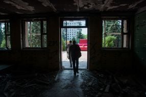 The building of the city council in Toretsk