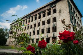 The building of the city council in Toretsk