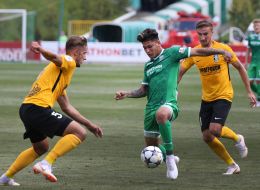 The game moment of the match