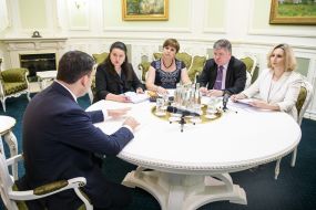Vladimir Groysman, Oksana Markarova and Alexey Zarudny