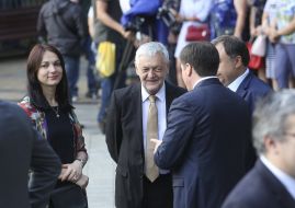 Anna Gopko, Jan Peklo and Gennady Zubko
