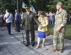 Igor Gordiychuk with his wife Tatyana