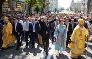 The participants of the procession