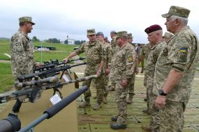 Exposition of samples of equipment, armaments and military equipment of specially appointed