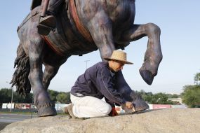 Creation of a monument to the hero Ilya Muromets