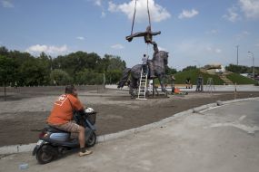 Creation of a monument to the hero Ilya Muromets