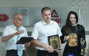 Maria Boruca, Andrei Chumakov and Anatoly Chumakov