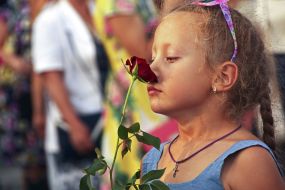 Girl with rose