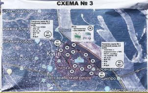Demonstration of the scheme of a probable zone of continuous mortar damage