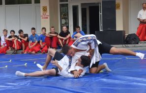 Participants of the "Zaporozhye Spas" festival 