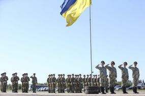 Rehearsal of the parade to the Independence Day