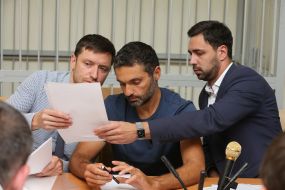 Alexey Tamrazov with lawyers