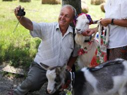 Участник фестиваля "Коза-фест"