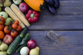 Vegetables and fruits on the table