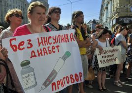 Participants of the rally are insulin-dependent