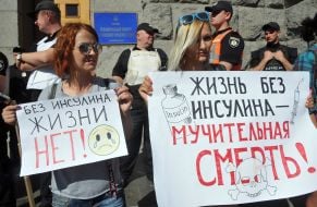 Participants of the rally are insulin-dependent