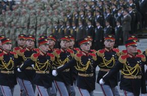 General rehearsal of the military parade in Kiev