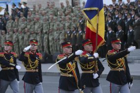 General rehearsal of the military parade in Kiev
