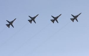 General rehearsal of the military parade in Kiev