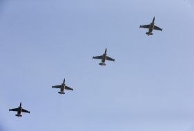 General rehearsal of the military parade in Kiev