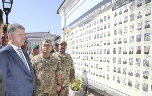 Petro Poroshenko, Stepan Poltorak and Igor Pavlovsky