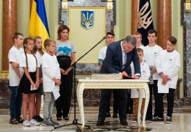 Marina Poroshenko and Petro Poroshenko