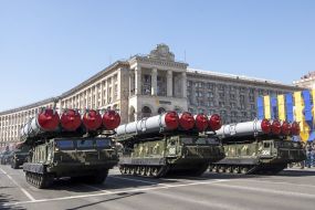 Military parade for the Independence Day in Kiev