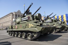 Military parade for the Independence Day in Kiev