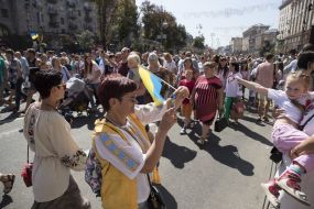 Celebrating Independence Day in Kiev