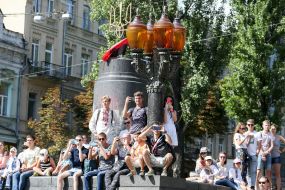Military parade for the Independence Day in Kiev