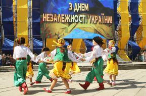 Celebrating of Independence Day in Kiev