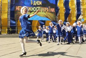 Celebrating of Independence Day in Kiev