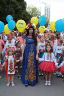 Participants in the celebration of Independence Day