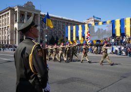 Военный парад ко Дню Независимости в Киеве