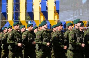 Military parade for the Independence Day in Kiev