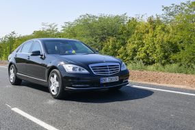 The car of the President of Ukraine Petro Poroshenko